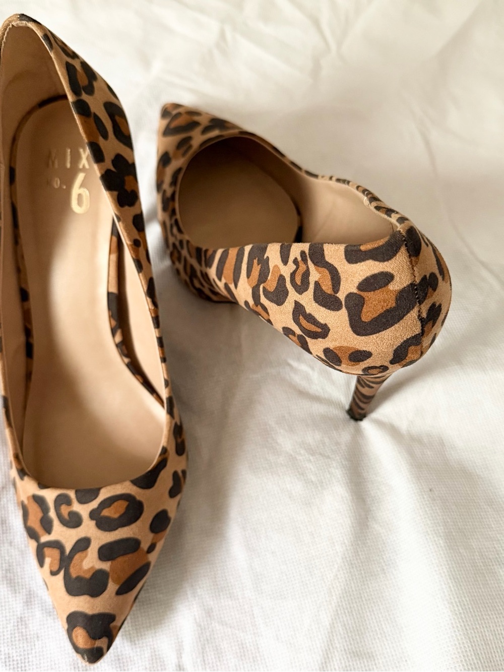 Mix No. 6 Leopard Print Pointed Toe Stiletto Heels